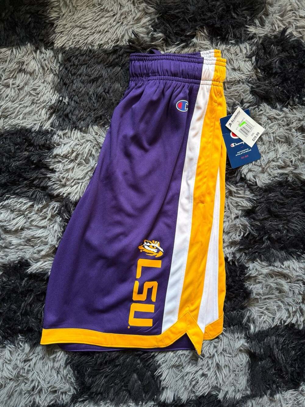 Champion LSU Tigers Authentic Athleticwear Mesh Basketball Shorts